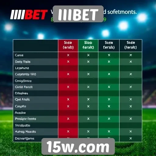 Comparativo entre IIIBET e concorrentes no mercado de apostas